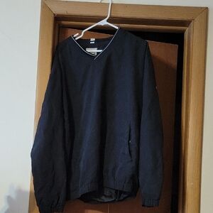 Men's Black Windbreaker Jacket